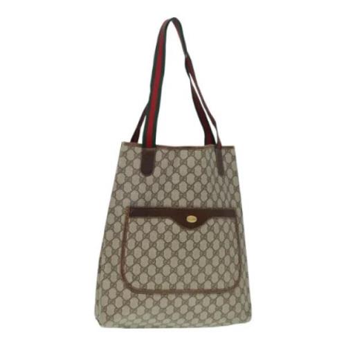 Pre-owned Canvas gucci-bags Gucci Vintage , Beige , Dames