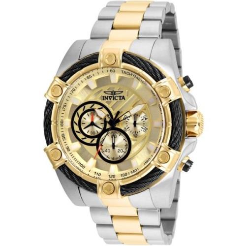 Gouden Wijzerplaat Quartz Horloge - Bolt Collectie Invicta Watches , G...