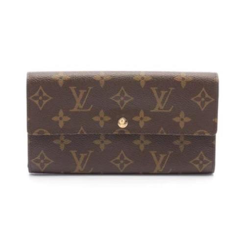 Pre-owned Leather wallets Louis Vuitton Vintage , Brown , Dames