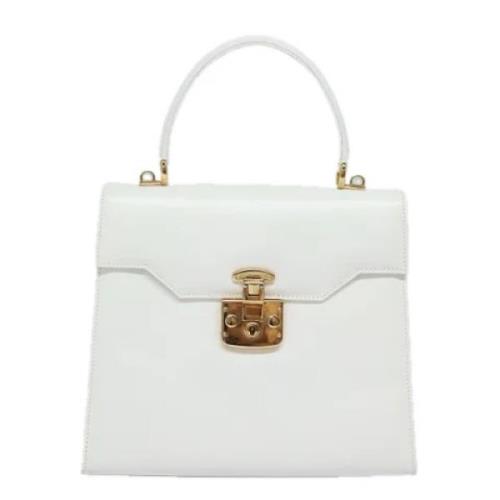 Pre-owned Leather gucci-bags Gucci Vintage , White , Dames