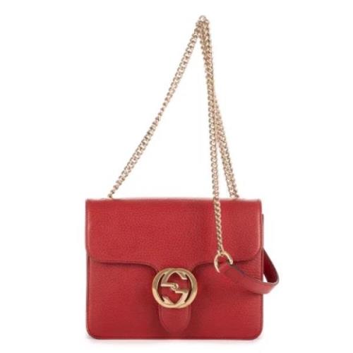 Pre-owned Leather gucci-bags Gucci Vintage , Red , Dames