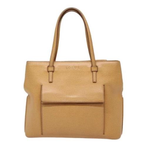 Pre-owned Leather totes Loewe Pre-owned , Brown , Dames