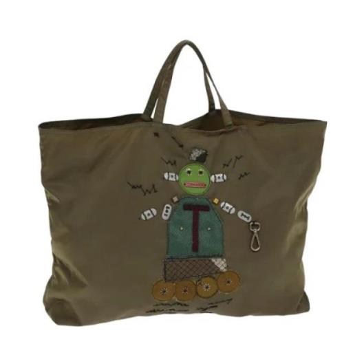 Pre-owned Nylon totes Prada Vintage , Green , Dames