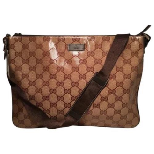 Pre-owned Leather gucci-bags Gucci Vintage , Brown , Dames