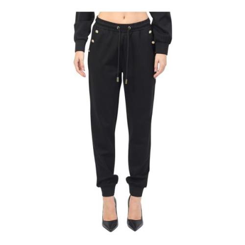 Zwarte joggingbroek met elastische taille Gaudi , Black , Dames