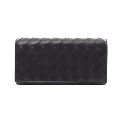 Pre-owned Leather wallets Bottega Veneta Vintage , Black , Dames