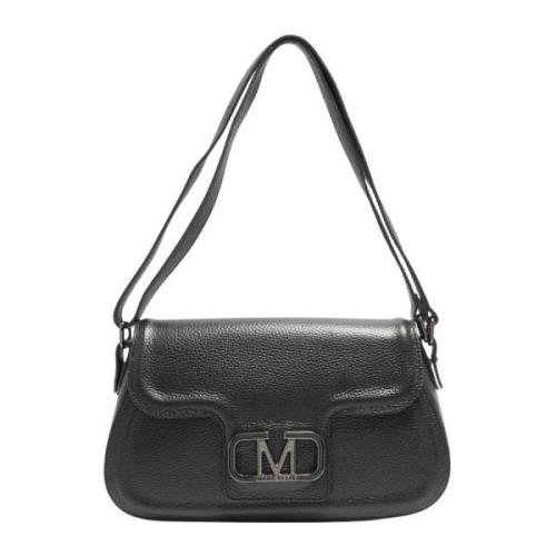 Zwarte leren handtas Nathalia Marc Ellis , Black , Dames