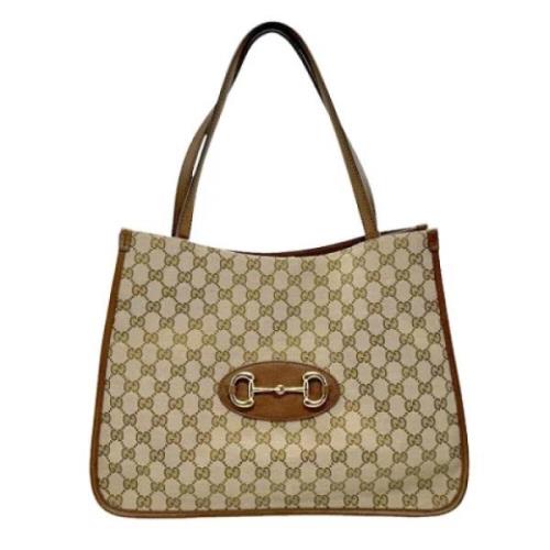 Pre-owned Canvas gucci-bags Gucci Vintage , Brown , Dames