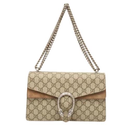 Pre-owned Canvas gucci-bags Gucci Vintage , Beige , Dames