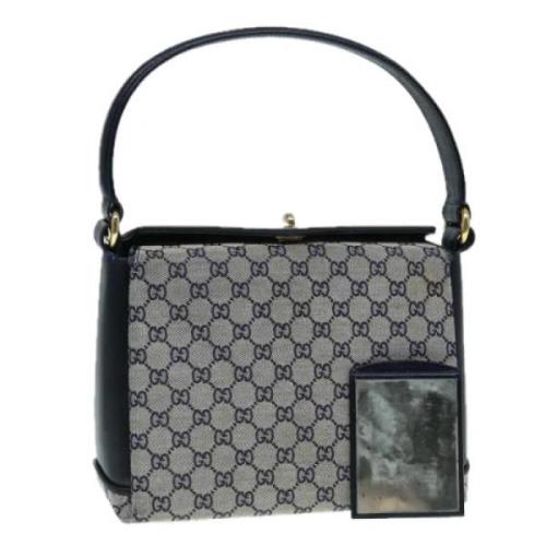 Pre-owned Canvas handbags Gucci Vintage , Blue , Dames