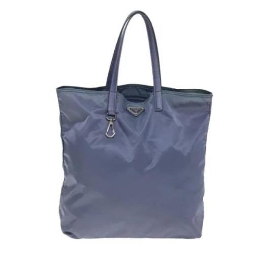 Pre-owned Canvas prada-bags Prada Vintage , Blue , Dames