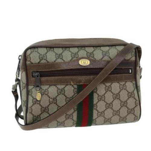 Pre-owned Canvas gucci-bags Gucci Vintage , Beige , Dames