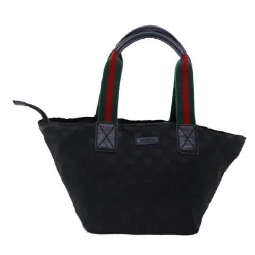 Pre-owned Canvas totes Gucci Vintage , Black , Dames