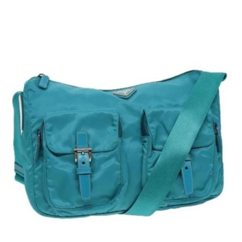 Pre-owned Fabric prada-bags Prada Vintage , Blue , Dames