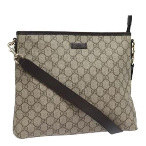 Pre-owned Leather gucci-bags Gucci Vintage , Beige , Dames