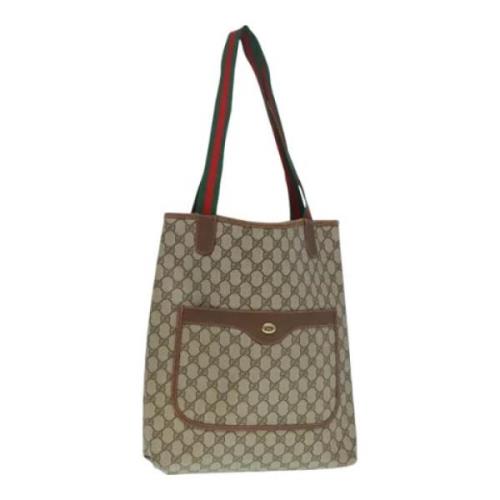 Pre-owned Leather gucci-bags Gucci Vintage , Beige , Dames