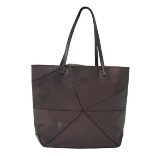 Pre-owned Leather totes Loewe Pre-owned , Brown , Dames