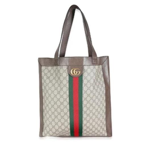 Pre-owned Leather gucci-bags Gucci Vintage , Beige , Dames