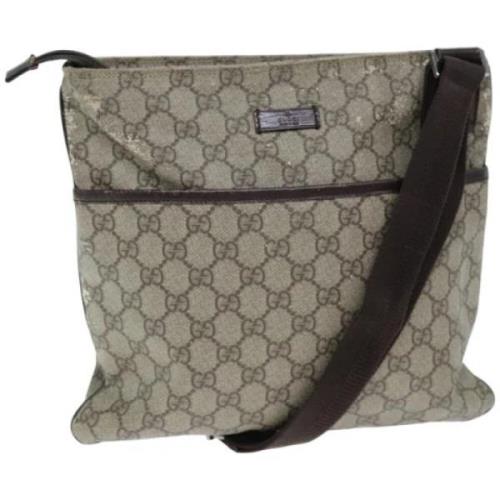 Pre-owned Leather gucci-bags Gucci Vintage , Beige , Dames