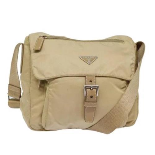 Pre-owned Nylon prada-bags Prada Vintage , Beige , Dames