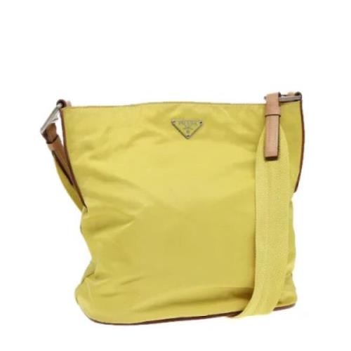 Pre-owned Fabric prada-bags Prada Vintage , Yellow , Dames