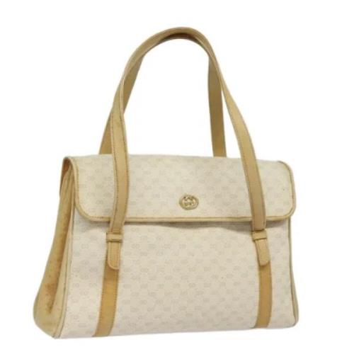 Pre-owned Leather gucci-bags Gucci Vintage , Beige , Dames