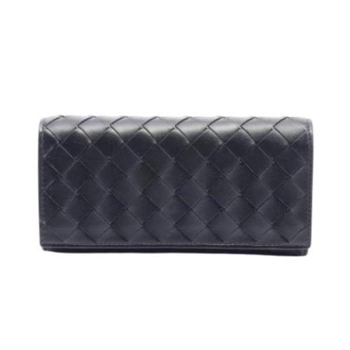 Pre-owned Leather wallets Bottega Veneta Vintage , Black , Dames