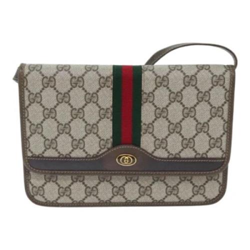 Pre-owned Canvas gucci-bags Gucci Vintage , Beige , Dames