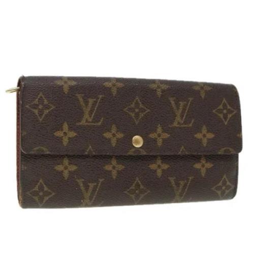 Pre-owned Canvas wallets Louis Vuitton Vintage , Brown , Dames