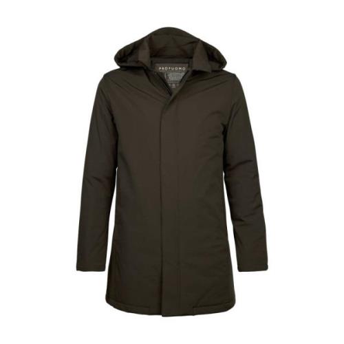 Regenjas Lang Bruin Profuomo , Brown , Heren