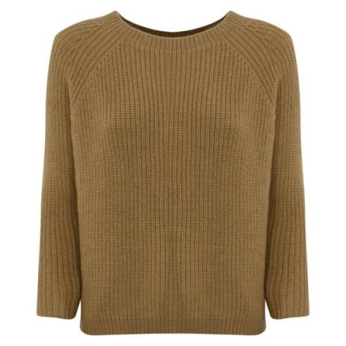 Mohair Raglan Trui Kameel Max Mara Weekend , Brown , Dames