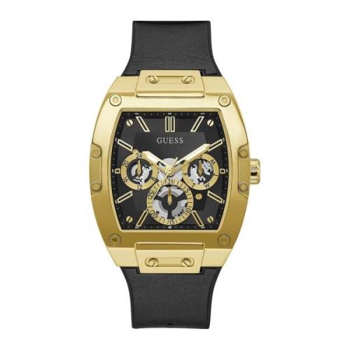 Herenhorloge Roestvrij Staal Kleur Goud Band Leer/Siliconen Gw0202G1 G...