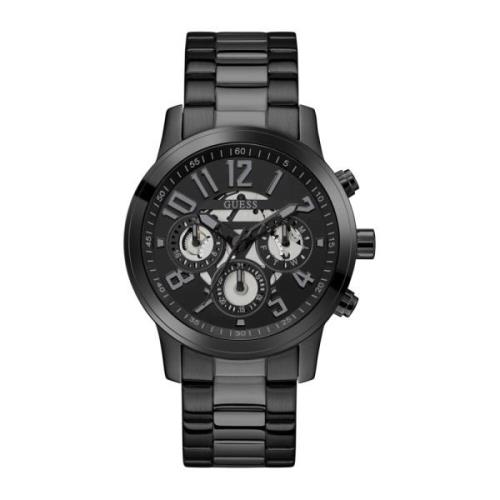 Heren Chronograaf Parker zwart Guess , Black , Heren