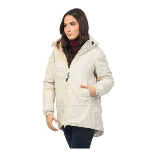 Ivoor Hooded Winterjas Invicta , Beige , Dames