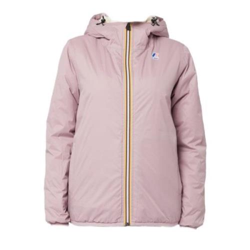 Dames Roze Logo Jas K-Way , Pink , Dames