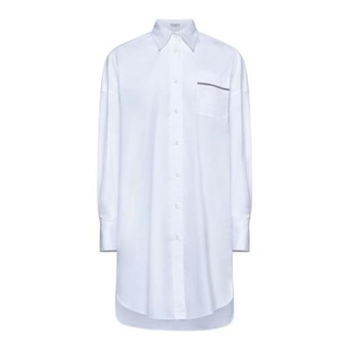 Wit Overhemd voor Mannen Brunello Cucinelli , White , Dames