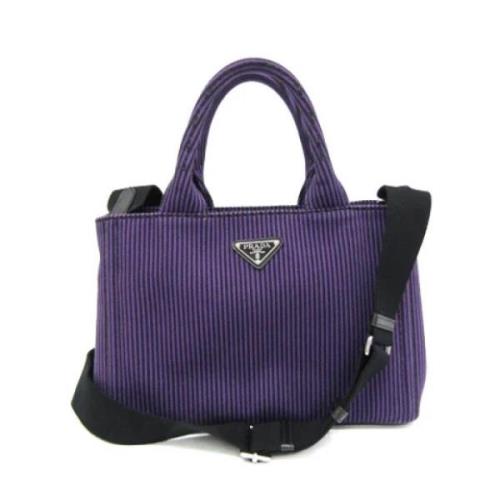 Pre-owned Denim prada-bags Prada Vintage , Purple , Dames