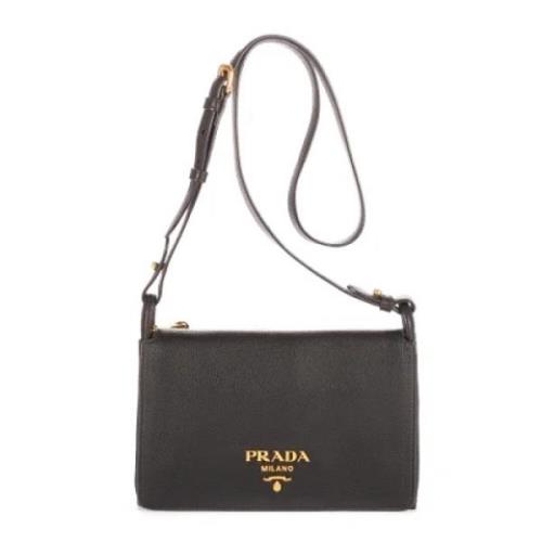 Pre-owned Leather prada-bags Prada Vintage , Black , Dames