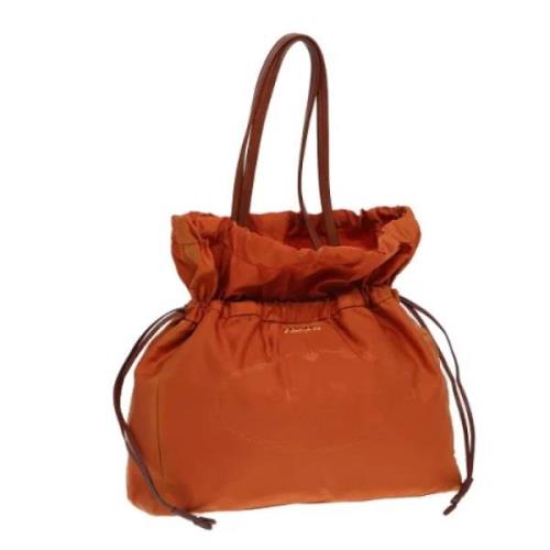 Pre-owned Leather handbags Prada Vintage , Orange , Dames