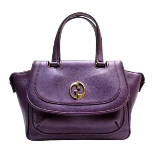 Pre-owned Leather gucci-bags Gucci Vintage , Purple , Dames