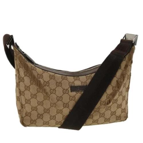 Pre-owned Canvas gucci-bags Gucci Vintage , Brown , Dames