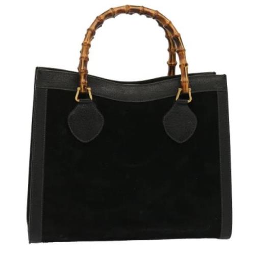 Pre-owned Suede gucci-bags Gucci Vintage , Black , Dames