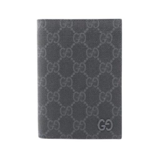 Pre-owned Leather wallets Gucci Vintage , Gray , Dames