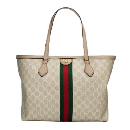 Pre-owned Canvas gucci-bags Gucci Vintage , Beige , Dames