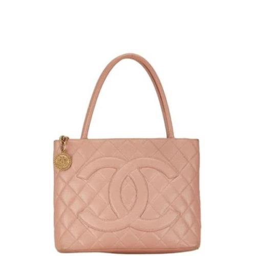 Pre-owned Leather chanel-bags Chanel Vintage , Pink , Dames