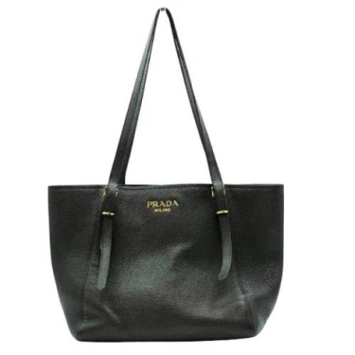 Pre-owned Leather prada-bags Prada Vintage , Black , Dames