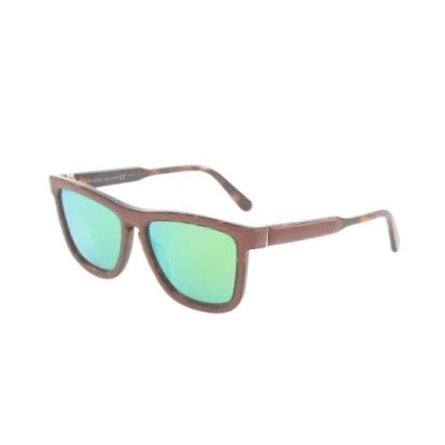 Pre-owned Leather sunglasses Loewe Pre-owned , Brown , Heren