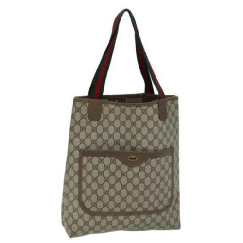 Pre-owned Leather gucci-bags Gucci Vintage , Beige , Dames