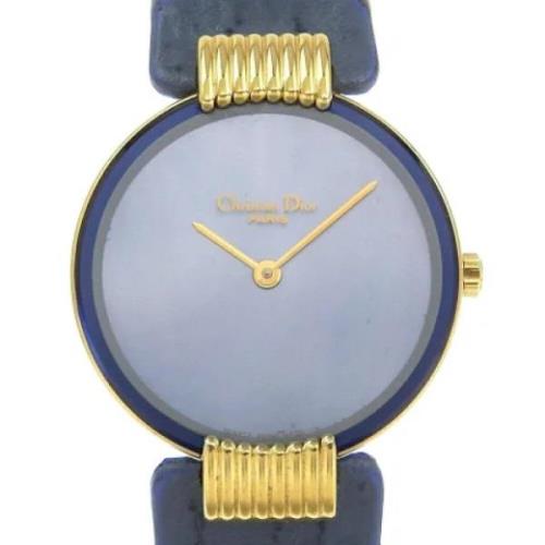 Pre-owned Metal watches Dior Vintage , Blue , Dames