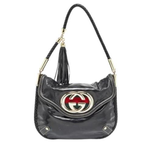 Pre-owned Leather gucci-bags Gucci Vintage , Black , Dames